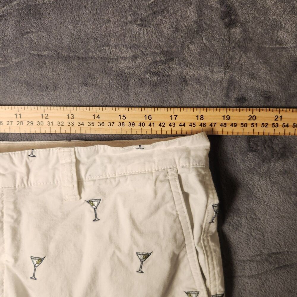 Tommy Bahama Mix Master Continental Mens Shorts 35 Martini Embroidered Cream - Picture 6 of 9